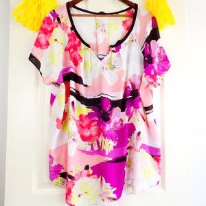 Worthington Bold Floral Blouse